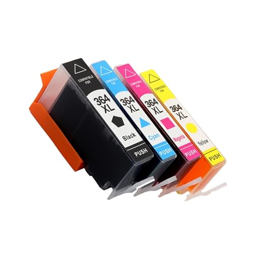 Cartucho de Tinta 364XL 364 XL Compatible con HP Photosmart 5520 5524 6510 6520 7510 B109 B110 B209 B210 C309 C310 C410(1SET 4PCS)