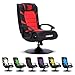 Price comparison product image BraZen Kids Gaming Chairs for Kids Gaming Chair with Speakers Subwoofer Bluetooth Compatible All Games Consoles Small Junior Foldable Rocker Video Games Chairs Speakers British Brand Pride  Red