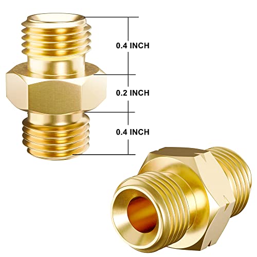 Image of Hromee Welding Hose Coupler Adapter Set 3 /16 inch and 1 /4'' fitting 9 /16 inch-18 LH&RH for Oxygen Acetylene Twin Hose (Pack of 2)