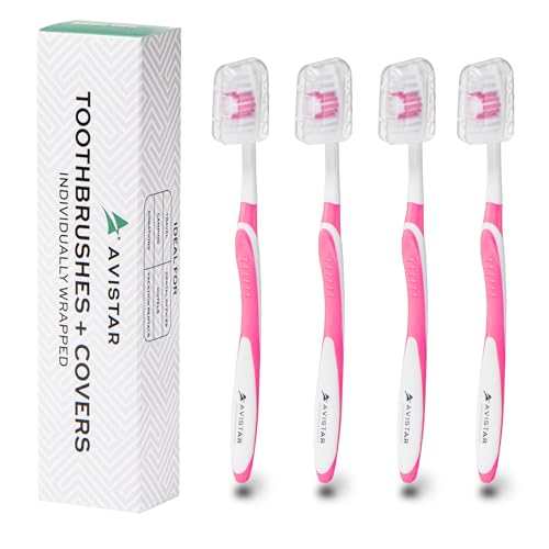 4-Pack-Toothbrushes-for-Adults-Individually-Wrapped-Medium-Bristle-Toothbrushes-with-Covers-Pink-Convenient-Affordable-Dental-Care-for-Travel-Hotels-Airbnb-Missions-More