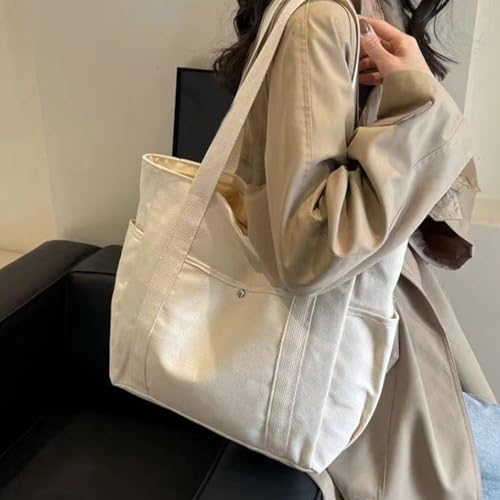 Bolso Tote de Lona para Mujer Ligero miniatura 3