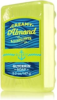 Bath & Body Works Glycerin Massage Bar Soap Creamy Almond & Sunflower - coolthings.us
