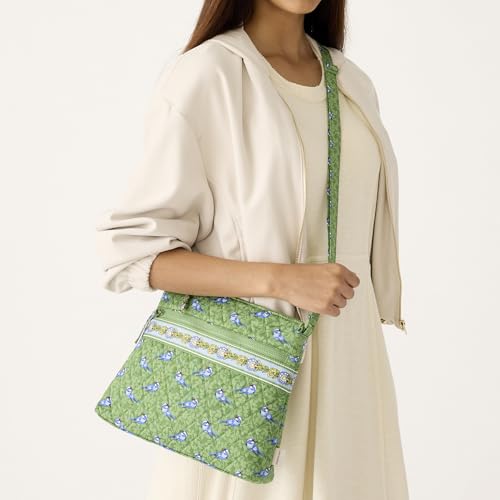 Image of Vera Bradley Women's Premium Cotton Original Zip Hipster Crossbody Bag