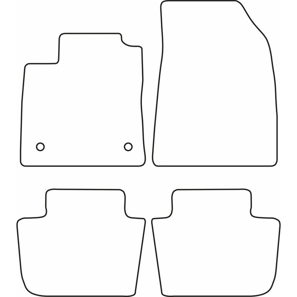 AutoStyle Set de Tapis de Sol en Velours sur Mesure | compatible avec MG 4 (EV) 2022-
