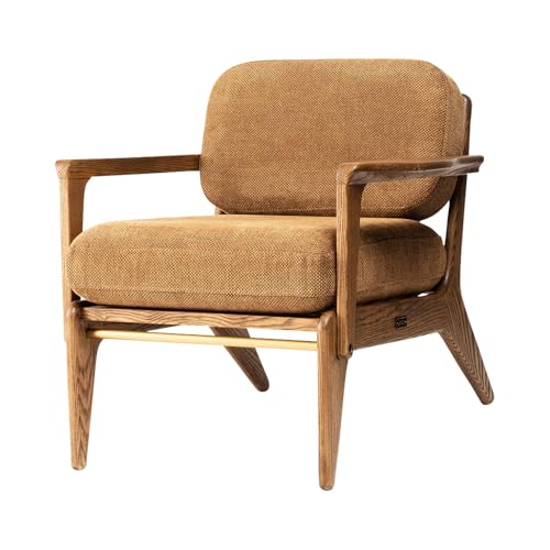 Terre ラウンジチェア (1人掛け チェア/OakBrown) おしゃれ 天然木 北欧 ヴィンテージ ソファー 椅子 (ひじ掛け ローバック) ダイニングチェア