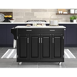 Homestyles Create Kitchen Cart, Black Homestyles Create Kitchen Cart Black