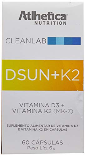CleanLab Dsun + K2 (Vitamin D3 1000ui + K2) 60caps, Atlhetica Nutrition