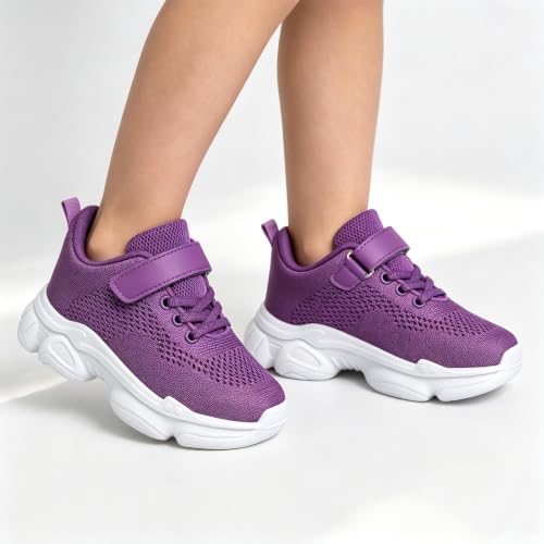 Image of Kids Shoes Toddler Boys Girls Running Sports Strap Sneakers | Children Breathable Casual Tennis Walking Athletic School Non-Slip Lightweight