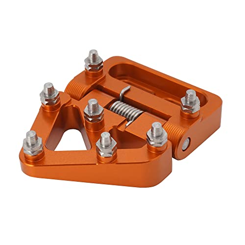 Motorrad Bremspedal Motorrad Faltbremsbremspedalspitze Motorradbremshebel CNC für KTM 390 690 790 890 950 990 1050 1090 1190 1290 ADV 125-690 EXC XC SX orange