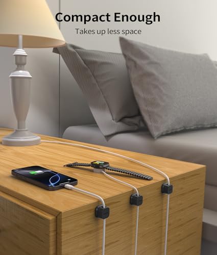 9 Pack Magnetic Cable Clips Cord Holder, Desk Cable Management Accessories, Cord Clips, Adhesive USB Wire Holder Keeper Organizer for Home Office Desk Phone Car Wall Desktop Nightstand - Black