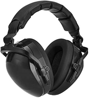 Amazon Basics Noise-Reduction Safety Earmuffs Ear Protection, Solid Black