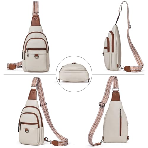 Image of cakang Womens Sling Bag Crossbody Bags for Women Vegan Leather Sling Backpack Daypack Fanny Pack Crossbody Purse Travel