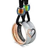 Aienid Best Friend Necklaces for 2,Stainless Steel Personalized Necklaces Pendant Necklace Happy for