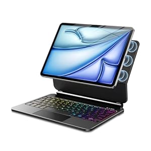 Keyboard Case for iPad Air 11-inch(M3/M2, 2025/2024) & iPad Pro 11 inch(1st/2nd/3rd/4th Gen), Magic-Style Magnetic Keyboard Case-Backlight, Multi-Touch Trackpad Keyboard for iPad Air 10.9 5th/4th Gen