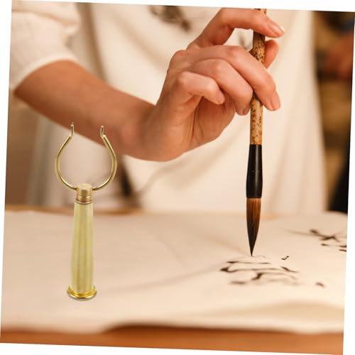 Image of Levemolo Telescopic Copper Fork Picture Hanging Hardware Easy Installation Utility Hooks for Gallery Exhibition Stable Artwork Display Accessories Versatile Closet Rod Attachment