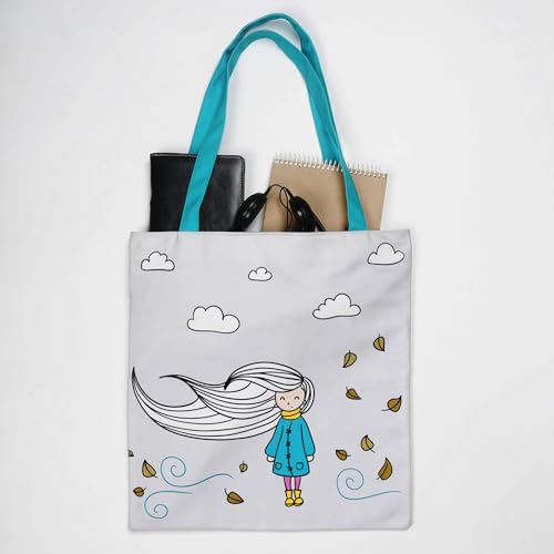 Bolso Tote para Mujer Marubhumi de Lona 14x15 pulgadas miniatura 5