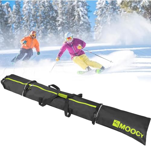 MOPHOEXII MOOCY Sac de Ski pour Voyage en Avion, Non rembourré pour Skis jusqu'à 200 cm, pour Adultes et Enfants – vue 7