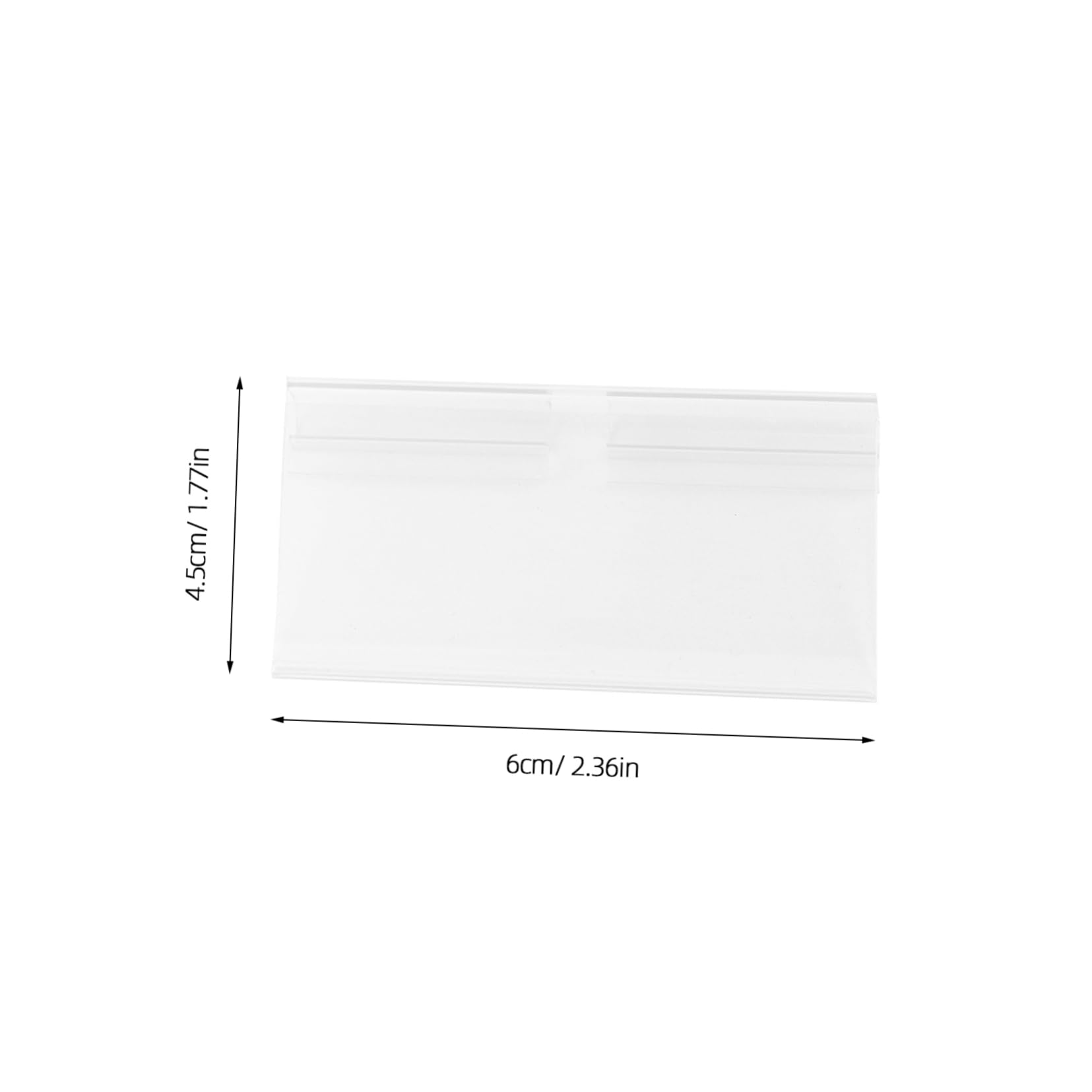100 Étiquettes de Prix PVC Transparentes pour Supermarché et Magasin