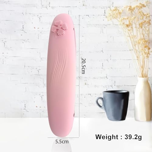 RoseFlower Travel Silicone Makeup Brush Holder, Soft Silicone Makeup Organize Portable Make up Bag Anti-Fall Out Cosmetic Pouch, Makeup Sponge Holder, Large Capacity - Image 2