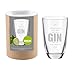 Produktbild 4youDesign Gin-Glas Auf der Suche nach dem Gin des Lebens mit Geschenkbox - Gin - Tonic - Longdrink - Glas - mit Gravur - Geschenk - Geschenkidee - für sie - für ihn