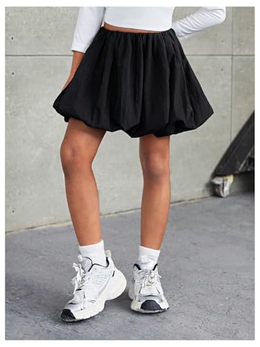Floerns Toddler Girl's Elastic High Waist Bubble Skirt Balloon Y2k Mini Skirts3