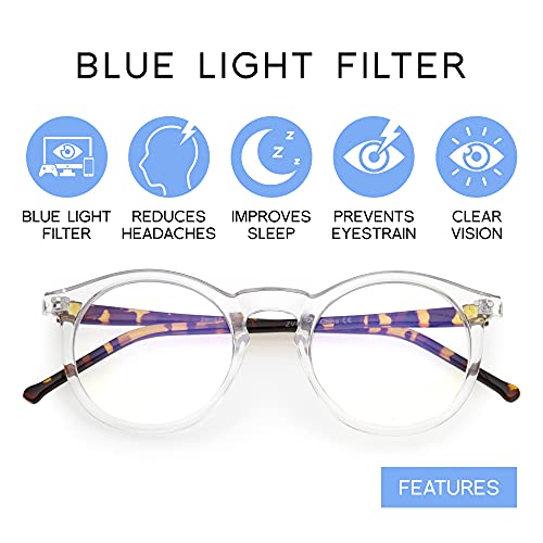 Image of zeroUV - Vintage Retro Horn Rimmed Round Circle Sunglasses with P3 Keyhole Bridge