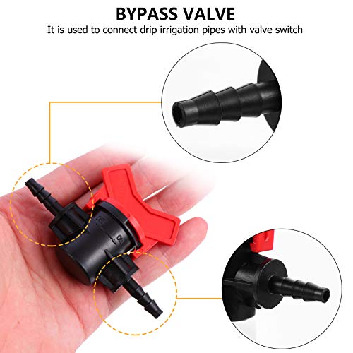 Hemoton VÃ¡lvula de Esfera de Pvc de 10 PeÃ§as Com Cabo Em T VÃ¡lvulas de Corte de Ãgua Conector de