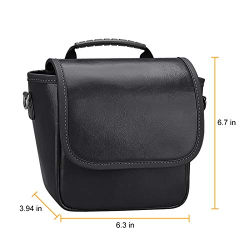 Fintie Carrying Case Compatible With Polaroid Originals Onestep+, Onestep 2 Vf, Now+ I-Type, Now I-Type Instant Film Camera - Premium Vegan Leather Travel Bag W/Removable Strap & Pocket (Black) #TOP7