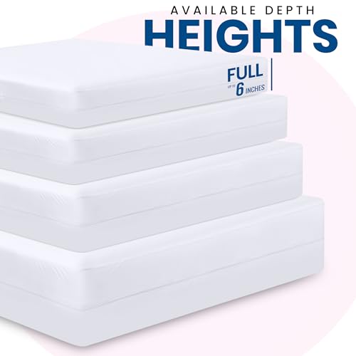 Utopia Bedding Premium Waterproof Bed Bug Mattress Cover, Full Zippered Mattress Protector, 6 Inches Deep, Dust Mite Proof 6-Sided Mattress Encasement for Bed (Pack of 10)