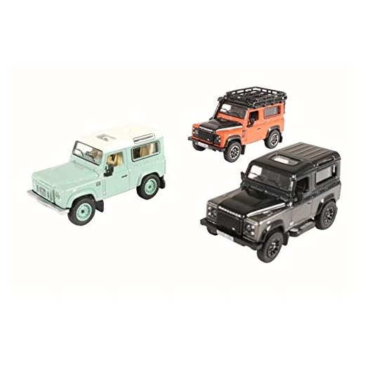 Oxford Diecast 76SET47 Land Rover Defender Heritage Set