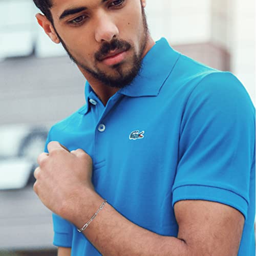 Bhubrea 5Mm Paperclip Bracelet For Men Solid 925 Sterling Silver Diamond Cut Paper Clip Bracelets For Women White Gold Plated Jewelry Gift, 7.5 Inch #TOP3