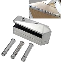 KMERCE Abrazadera de Vidrio de Piscina acero inoxidable, Poste