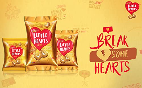 Britannia Little Hearts Biscuits 2.6Oz (75G) - Biscuit De Patits Coeurs - Soft And Delicious Biscuits - Kids Favorite Cookies - Suitable For Vegetarians (Pack Of 4) #TOP1