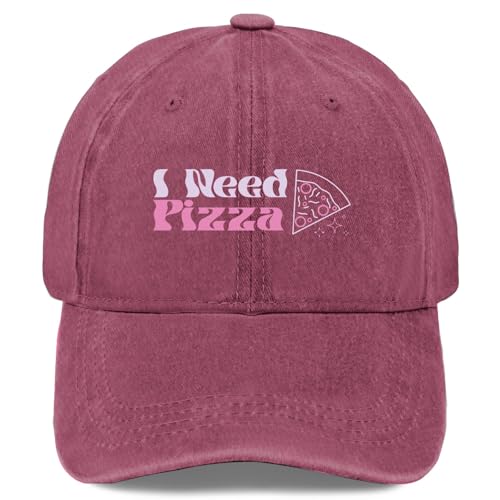 I Need Pizza Kids Pizza Lover Baseball Hats for Women Light Weight Caps
