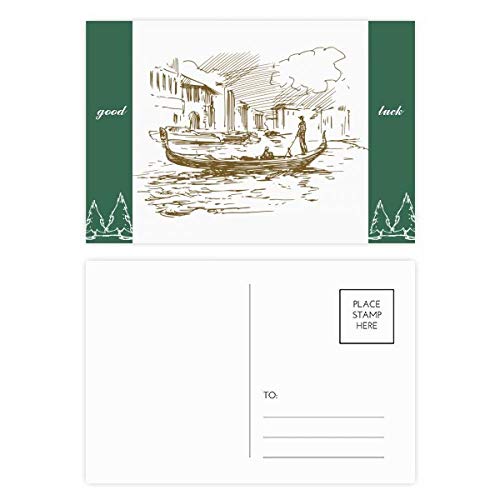 Cartes postales paysage croquis de rivière par 20 pour correspondance et décoration créative