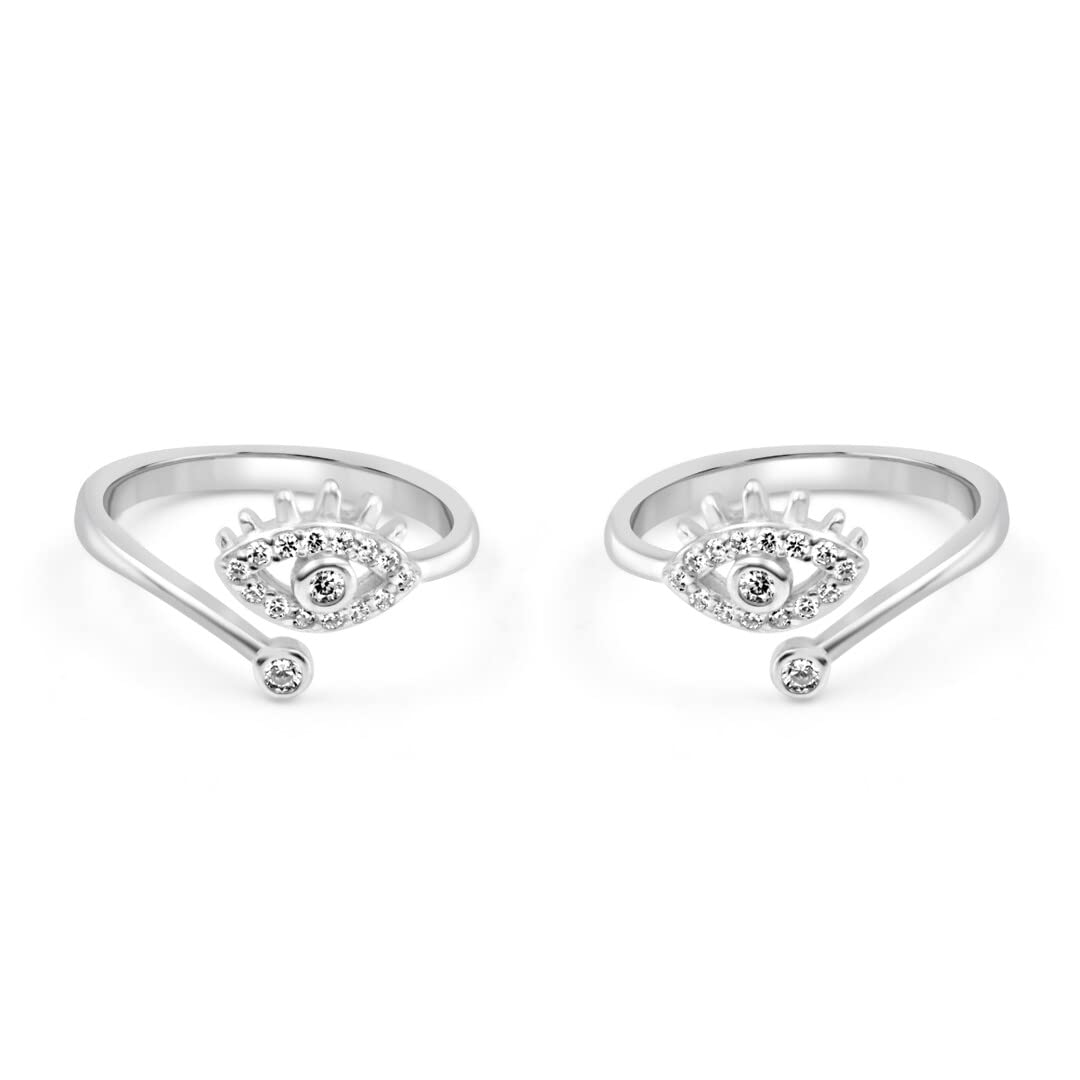 zarkan 925 Sterling Silver Rowing Boat Toe Rings, Adjustable | Chandi Bichiya | Gift for Women & Girls | Certified Authentic Hallmark & 925 Stamp-picture-11