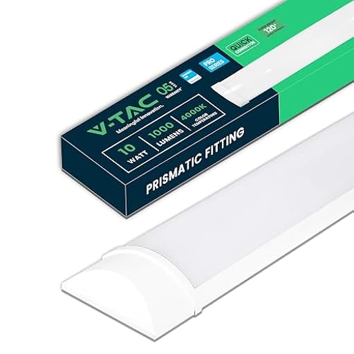 V-TAC Pantalla LED Luminaria 30 CM - 10W - Chip Samsung - Lámpara Rectangular 1200 Lumen IP20 para Pared, Garaje, Tienda - Tubo LED - Plafón LED Lineal - Luz 4000K Blanco Neutro | Ya disponible en tu tienda friki favorita! En mundofriki.es!