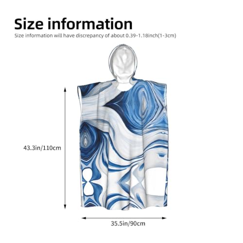 Poncho plage microfibre marbré pour se changer après le surf