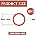 1NR10-8-1-Piping30 red uxcell Silicone o-Ring, Nitrile o-Rings, Size 10mm×8mm×1mm，for Automotive/Mechanical/Piping Applications, 30-Pack