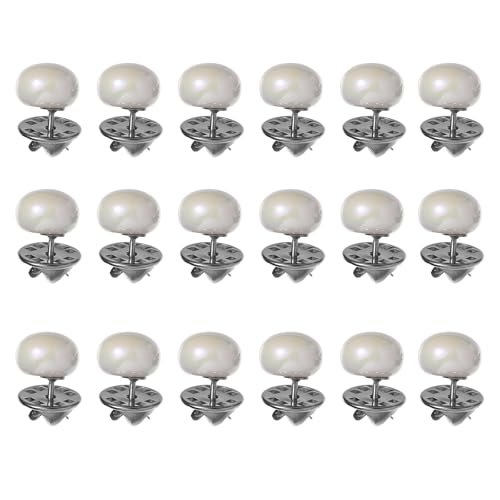 20 broches para camisa de mujer con botones de, tapa superior, broche de seguridad, botones de metal, corbata para vestido, suministrado