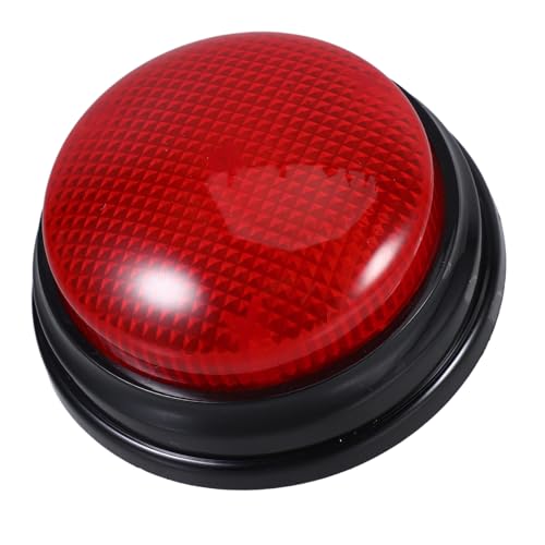 BESPORTBLE Buzzer De Réponse Éducatif Rouge Pour Garçon Fille Bouton De Jeu Interactif à Main Simple Robuste Et Sécurisé Pour Compétitions Classe Et...