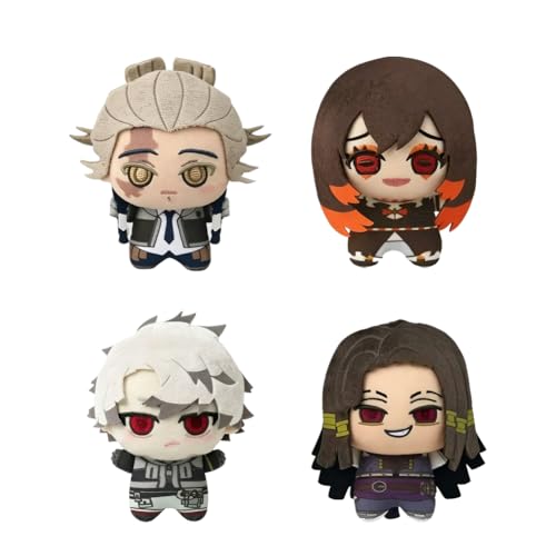Figurines d'anime en peluche 10cm lot de 4 mini peluches de collection