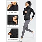 baleaf Women's Running Jacket Winter Lightweight Water Resistant Puffer Coat Fall Cold Weather Hiking Zip Pockets - Image 5