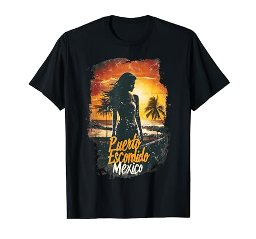 Puerto Escondido México Surfer Playa Olas Surftrip Camiseta