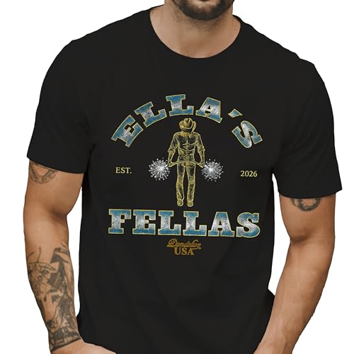 Ellas Fellas Shirt Member of Ellas Fellas Club Since 2026 T-Shirt Dandelion USA Music Fan Tee (US Alpha Large 3X-Large Regular Regular) Multiple Colors