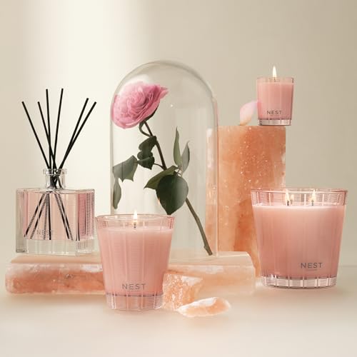 nest new york scented votive candle himalayan salt amp rosewater - 2 oz - up to 28-hour burn time - reusable glass vessel