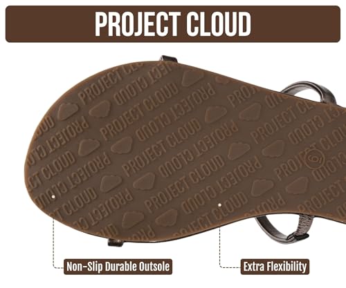Image of Project Cloud Summer Sandals for Women with Memory Foam Insole (Transition) | Memory Foam Insole; Beach Flip Flops; Non-Slip Sole; Lightweight Double Straps; Summer Sandals for Women; Everyday Comfort