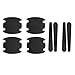 Piburth 8PCS Car Door Handle Scratch Protectors, Car Door Handle Bowl Sticker, Universal Car Door Handle Paint Guard Cover, Door Handle Protective Film for Most Cars (Black)