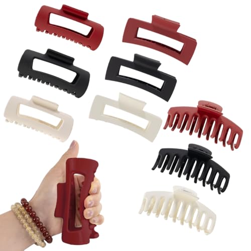 Pinzas de Silicona Suave para Cabello, 9 Piezas Flexibles miniatura 1