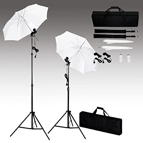 vidaXL Fotostudio Set Fotolampe Studioleuchte Studiolampe Stative Studioschirm – Bild 3